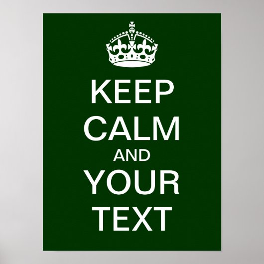 独自の「Calm & On保」ポスタを運作成! ポスター (正面)