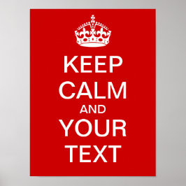 独自の「Calm & On保」ポスタを運作成! ポスター