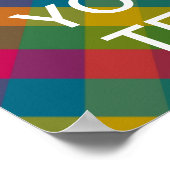 独自の「Calm & On保」ポスタを運作成! ポスター (角)