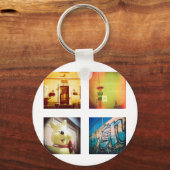 独自のAおよびオリジナルユニークのインストールを作成 キーホルダー (正面)