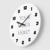 独自のAcryiPrint®HD大時計を作成 ラージ壁時計 (傾斜)