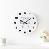 独自のAcryiPrint®HD大時計を作成 ラージ壁時計 (ホーム)