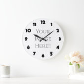 独自のAcryiPrint®HD大時計を作成 ラージ壁時計 (ホーム)