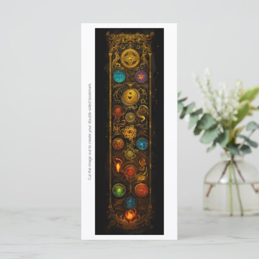 独自のArchaic金ゴールドブックマークカードの作成 (スタンド正面)