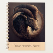 独自のAriesの作成〔占星術の〕十二宮図占星術 プランナー手帳 (正面)