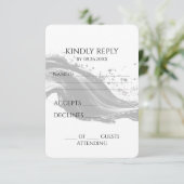 独自のB&Wフローリングインクの作成 出欠カード (スタンド正面)