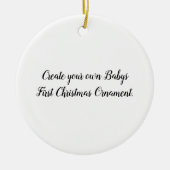 独自のBabys初めてのクリスマスオーナメント セラミックオーナメント (正面)