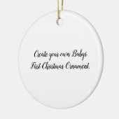 独自のBabys初めてのクリスマスオーナメント セラミックオーナメント (左)