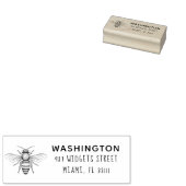 独自のBeeアドレス素朴を作モダン成カスタムする ラバースタンプ (押印)