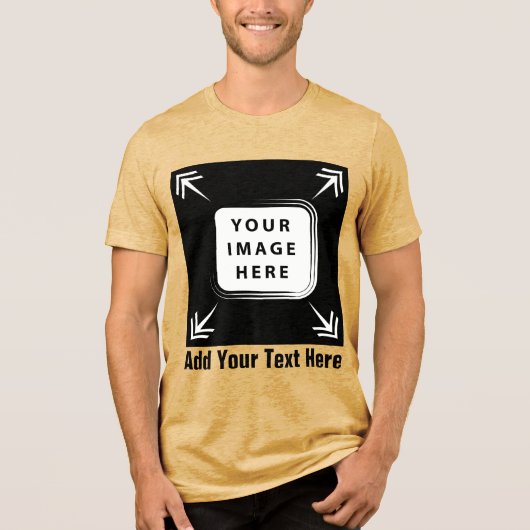 独自のBella+Canvas Tri-blend T-Shirtを作成 トライブレンドＴシャツ (正面)