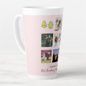 独自のBFFフォトコラージギフトを作成 – ビーガンアボカド カフェラテマグ (左アングル)