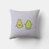独自のBFFフォトコラージギフトを作成 – ビーガンアボカド クッション (裏面)