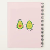 独自のBFFフォトコラージギフトを作成 – ビーガンアボカド プランナー手帳 (裏面)