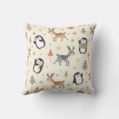 独自のBohoクリスマスかわいい動物を作成 クッション (裏面)