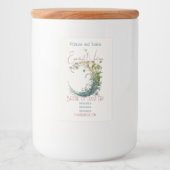 独自のBohoフローラムーンの作成 フードラベル (正面)