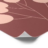 独自のBoho抽象芸術やる気を起こさせる引用文 ポスター (角)