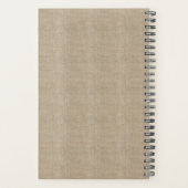 独自のBurlapレトロロゴモノグラムの作成 プランナー手帳 (裏面)