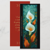 独自のCalla Liliesブックマー絵を描ク・カードを作成する (正面/裏面)