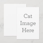 8.9cm x 12.7cmフラットサンキューカード (正面/裏面)