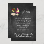 独自のChalkboardメニュー/フライヤースタイルを作成オンラインで編集 メニュー (正面/裏面)