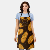 独自のChallah Pattern Baker'sをカスタマイズ エプロン (着用した状態)