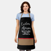 独自のChef Bakerのポケットを作成カスタムしまフェイクす エプロン (着用した状態)