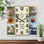 独自のDeco 6フォトコラージュの作成マーブル<br><div class="desc">このフォトコラパーソナライズされたージュ時計をこの簡単テンプレートで作成この正方形時計は、真ん中に黒い数字がデコスタイルの長い長方形に並び、薄いベージュ茶色のやや丸みを帯びた背景を持つ。
端には、自分の写真を6枚追加する余地がありお気に入りのます。4 5 x 7、2平方イメージ(Instagramスタイル)単に、テンプレートを自分の写真に変える。また、中央に文字を追カスタム加したり、サンプルの文字フィールドを削除したりすることもできます。さもしらに個人に合わせたクリックいとカスタマイズ思います この写真のコラージュ時計は家族や思い出を飾るのに美結婚しいだろう。</div>