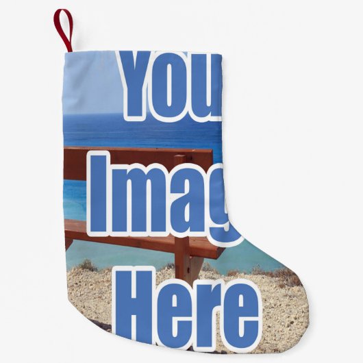 独自のDIYを作成パーソナライズされた（両面） スモールクリスマスストッキング (正面)