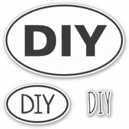 独自のDIYオーバルユーロビニールステッカーセットを作成 シール