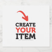 独自のDIYカスタムデザイン スパークリングワインラベル (シングルラベル)