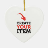 独自のDIYカスタムデザイン セラミックオーナメント (正面)