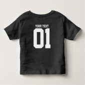 独自のDIYカスタムデザイン トドラーTシャツ (裏面)