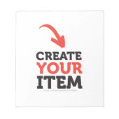 独自のDIYカスタムデザイン ノートパッド (正面)