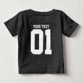 独自のDIYカスタムデザイン ベビーTシャツ (裏面)