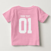 独自のDIYカスタムデザイン ベビーTシャツ (裏面)