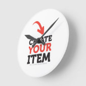 独自のDIYカスタムデザイン ラウンド壁時計 (傾斜)