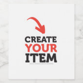 独自のDIYカスタムデザイン ワインラベル (シングルラベル)