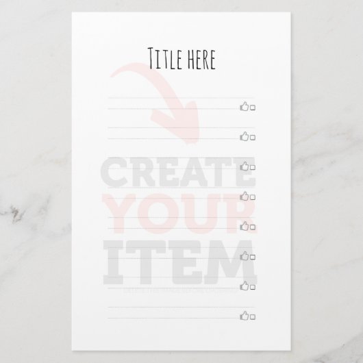 独自のDIYカスタムデザイン 便箋 (正面)