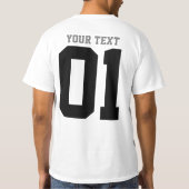 独自のDIYカスタムデザイン Tシャツ (裏面)