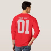 独自のDIYカスタムデザイン Tシャツ (裏面フル)