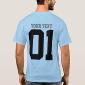 独自のDIYカスタムデザイン Tシャツ (裏面)