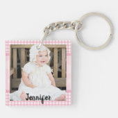 独自のDIYギフトアクリル小さな女の子の作成 キーホルダー (裏面)