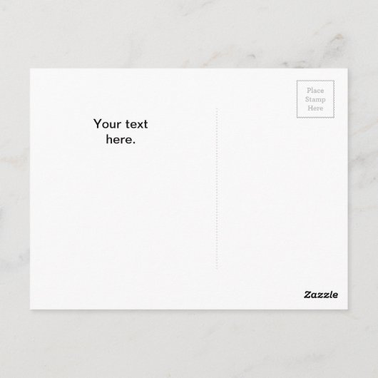 独自のDIYデザインを作成して、おカスタム使いの ポストカード (裏面)