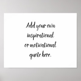 独自のDIYモダン引用文の作成 ポスター