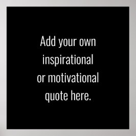 独自のDIYモダン引用文の作成 ポスター