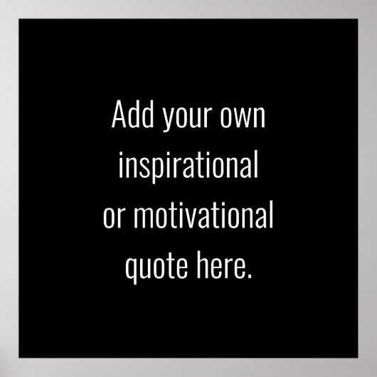 独自のDIYモダン引用文の作成 ポスター (正面)