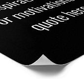 独自のDIYモダン引用文の作成 ポスター (角)