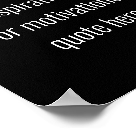 独自のDIYモダン引用文の作成 ポスター (角)
