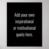 独自のDIYモダン引用文の作成 ポスター (正面)