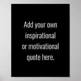独自のDIYモダン引用文の作成 ポスター